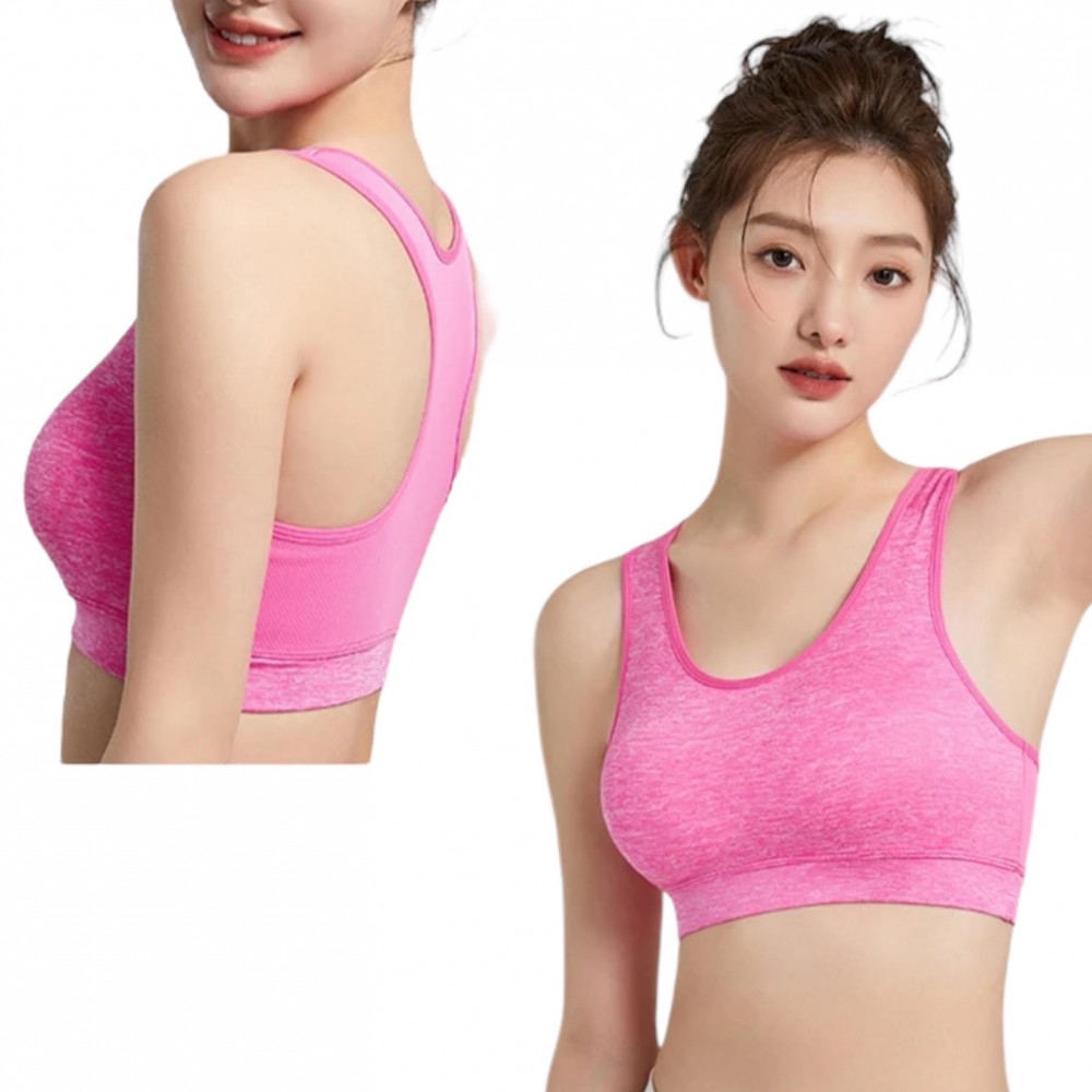 Sports Bra Woman Basic Push Up Pink