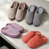 Woman Winter Slippers Line Bear Mauve