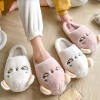 Woman Winter Slippers Plush Pink