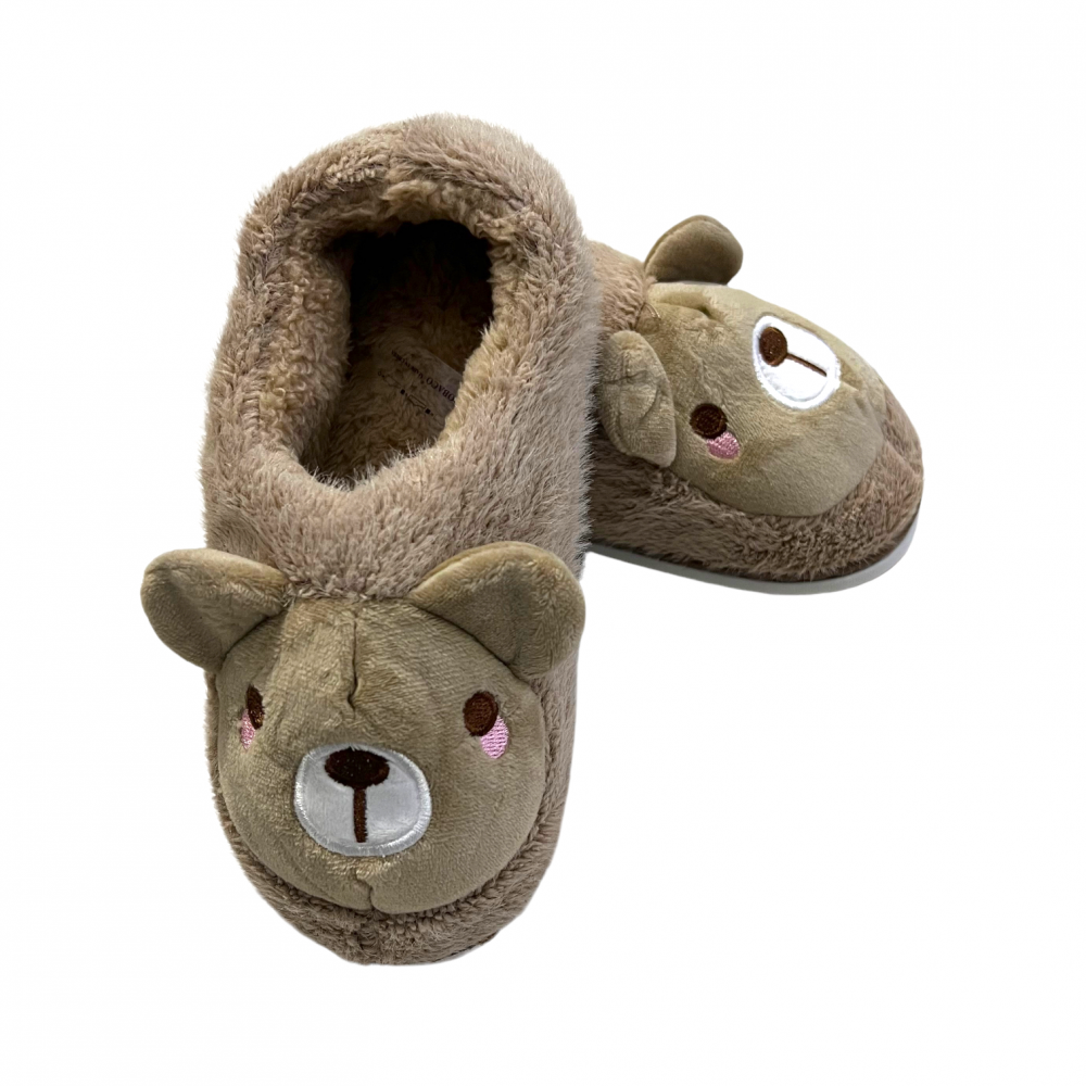 Kids Winter Slippers - Mouse Beige