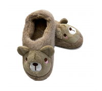 Kids Home Slippers - Mouse Beige