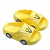 Boy Slippers Car With Lights - Yellow