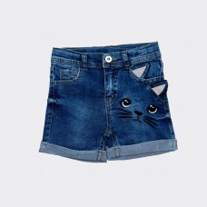 Girls Shorts Jeans Cat