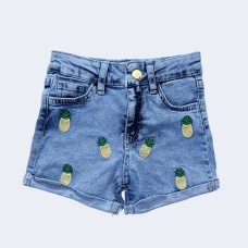 Girls Shorts Jeans Pineapple