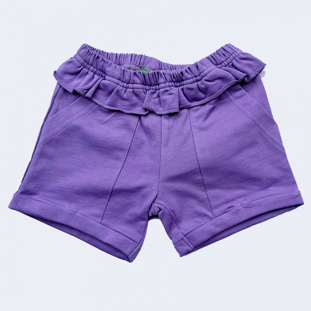 Girls Shorts Cotton Purple