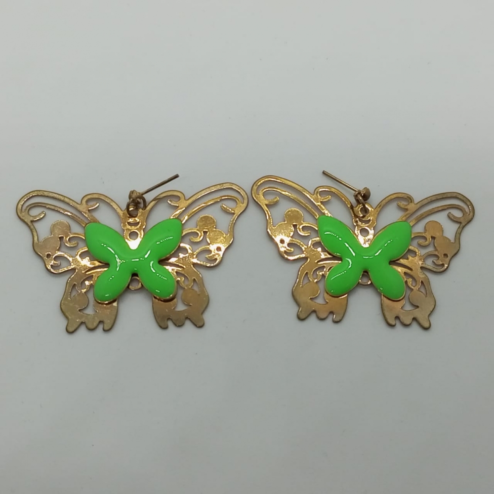 Butterfly Earrings Green