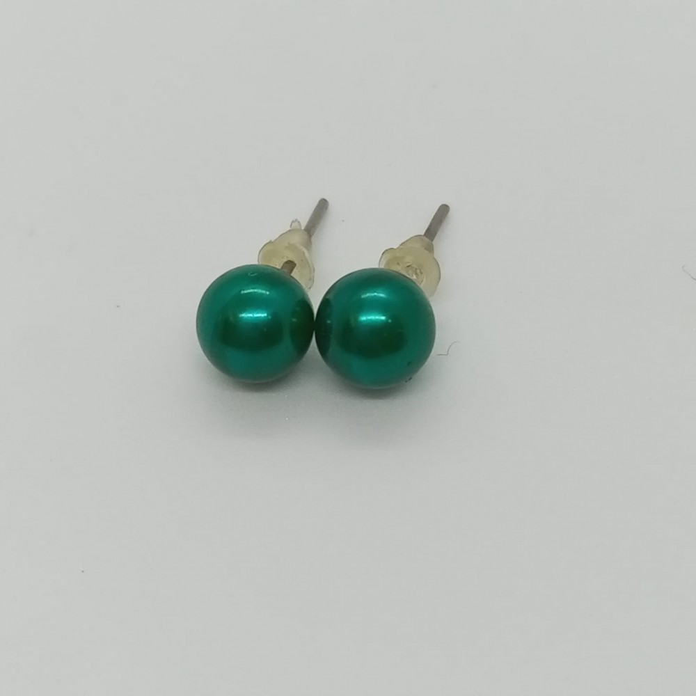 Pearl Earrings Green