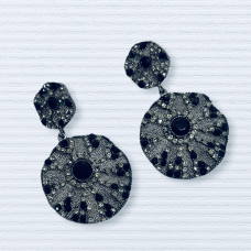 Occasion Earrings Circle Black