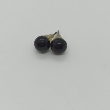 Pearl Earrings Black Small