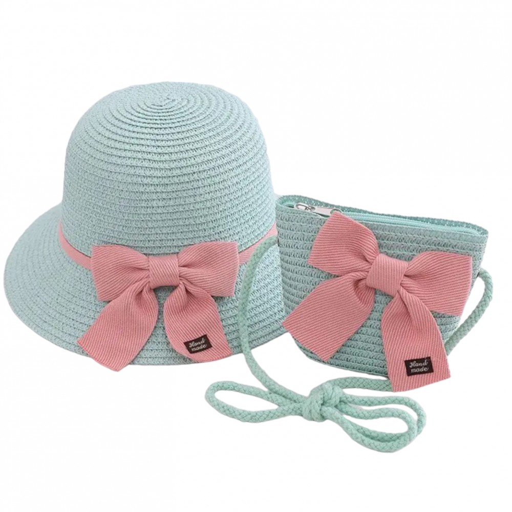 Girl Hat & Bag Green