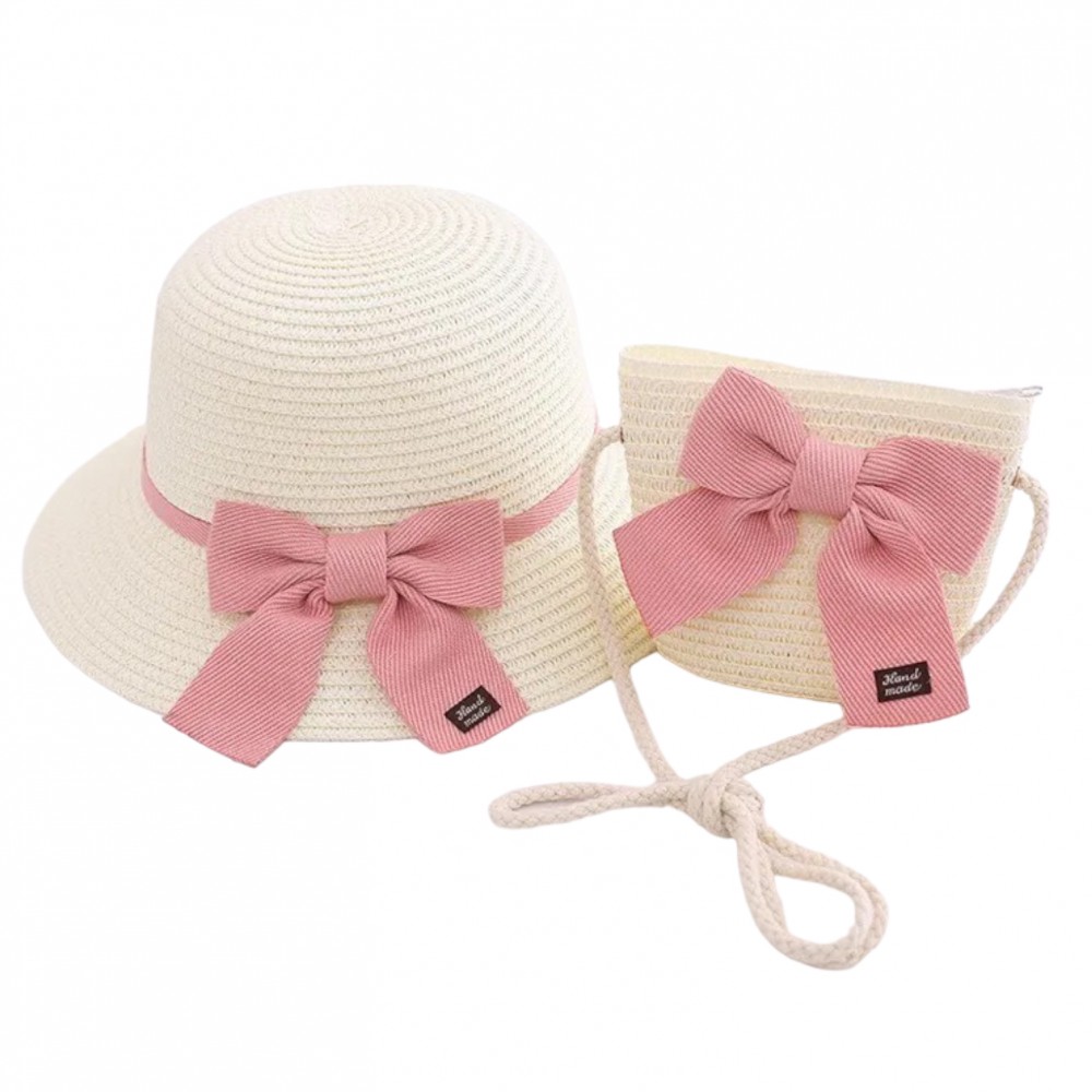 Girl Hat & Bag Offwhite