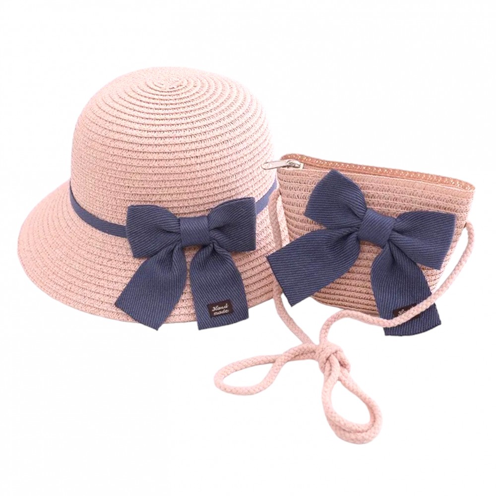 Girl Hat & Bag Pink