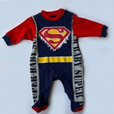 Newborn Boy Overall- Superman