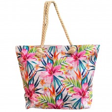 Beach Handbag Flowers 1