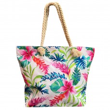 Beach Handbag Flowers 2