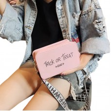 Woman Shoulder Bag Trick or Treat Pink