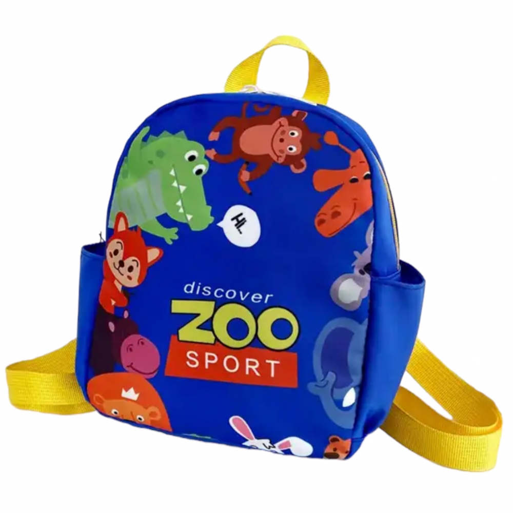Kids Bag - Back Pack Zoo Blue
