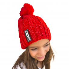 Girl Winter Hat B Red