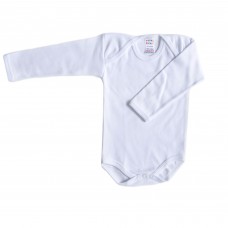 Kidea Newborn Boy Long Sleeve Bodysuit White