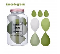 Soft Beauty Blender Jar (7pcs) - Green