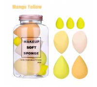 Soft Beauty Blender Jar (7pcs) - Yellow