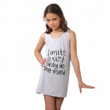 Girls Summer Pyjama Dress Limits Exist Only In The Mind - Lila