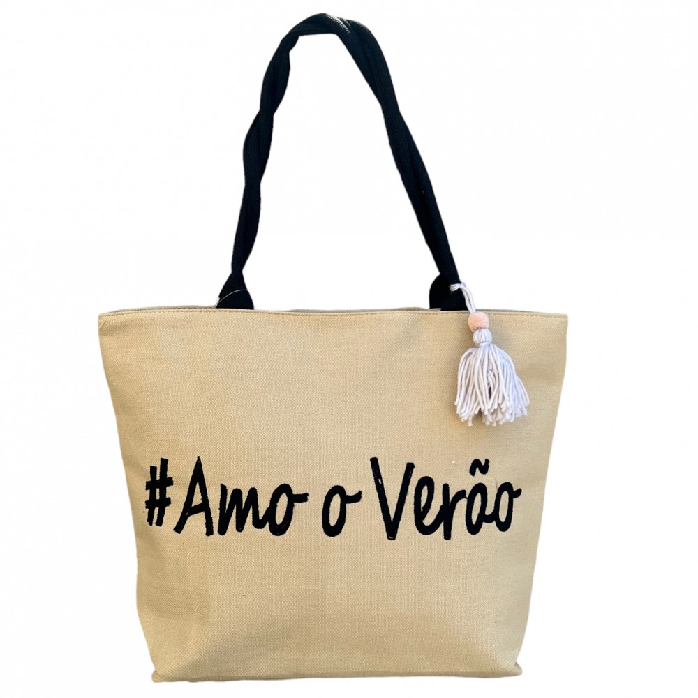 Beach Handbag Amore Beige