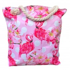 Beach Handbag Famingo Pink