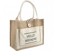 Women Handbag Hello Weekend White