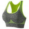 Sports Bra Woman Workout Stretch Padded Green