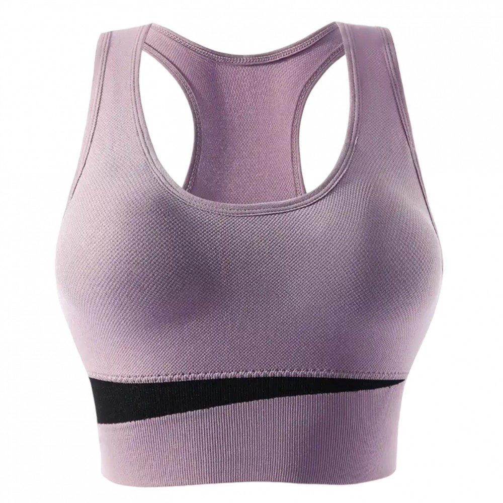 Sports Bra Woman Breathable  Push Up Lilac