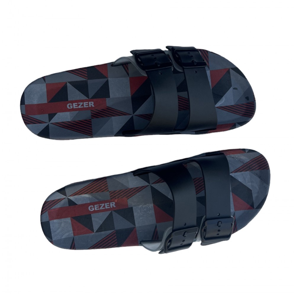  Men Slippers Black And Red