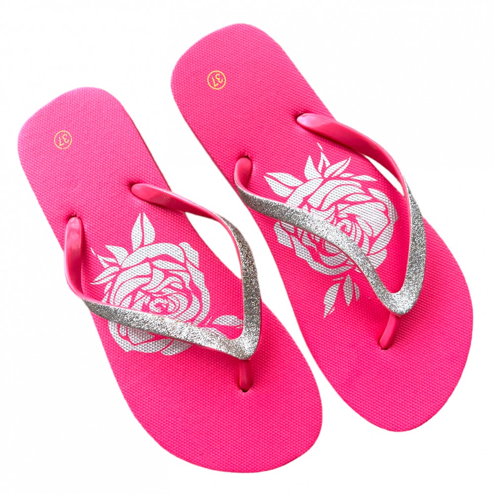 Women Summer Slippers Fuschia