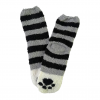 Winter Home Socks Strips Black