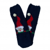 Winter Home Socks Santa Navy