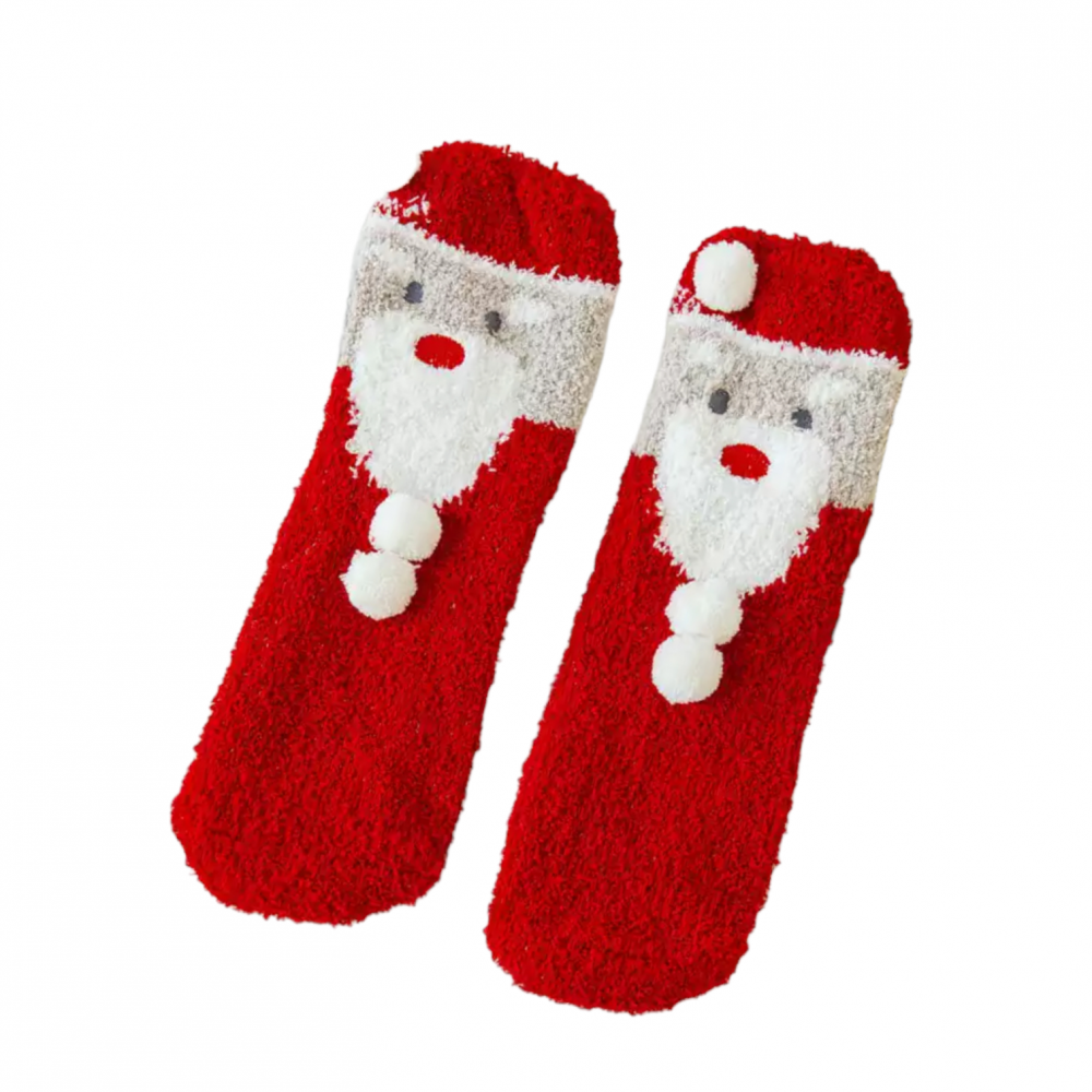 Winter Home Socks Santa Red