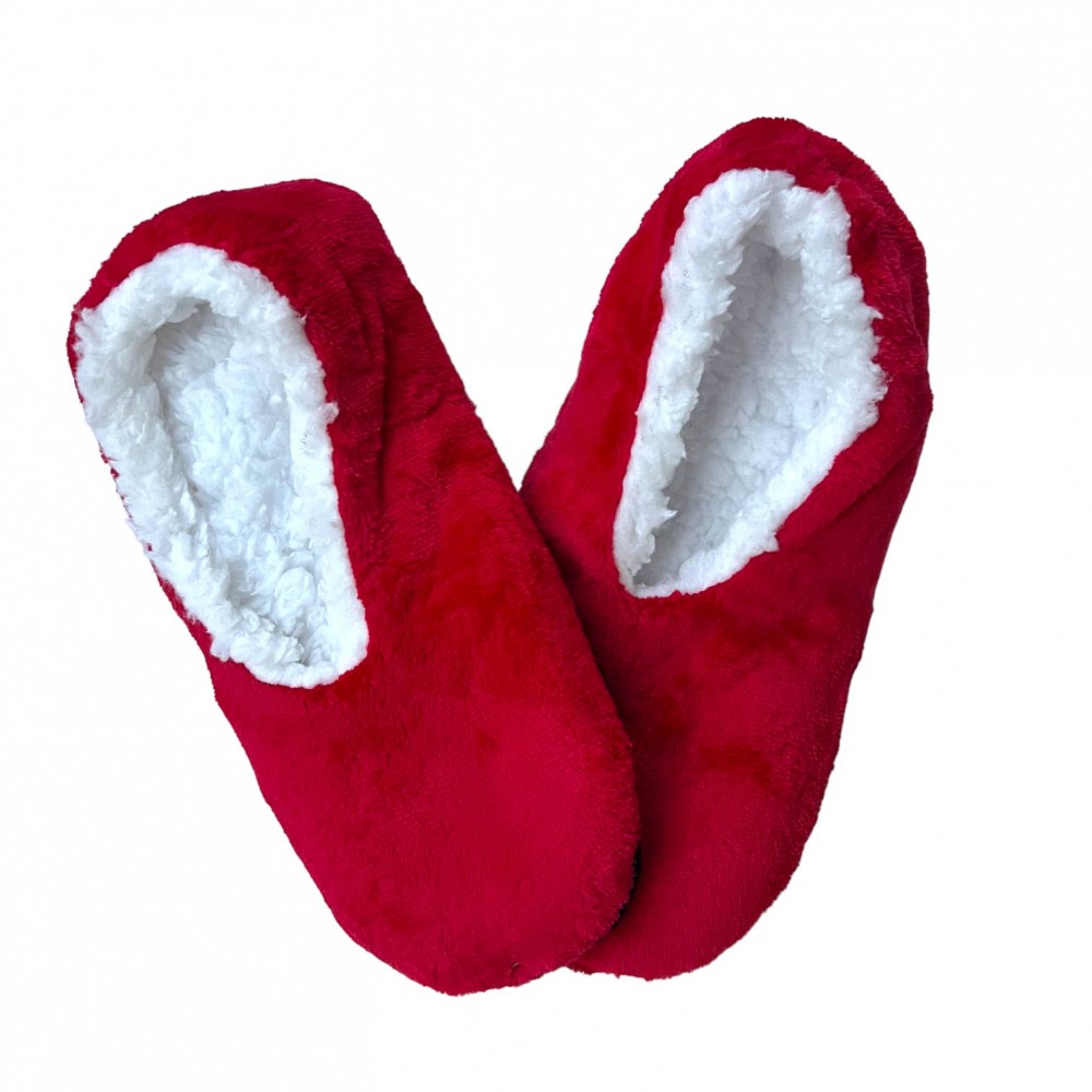 Women Winter Home Socks  Red