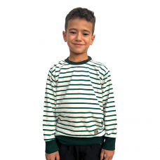 Sweatshirt Boy Large Straps Green