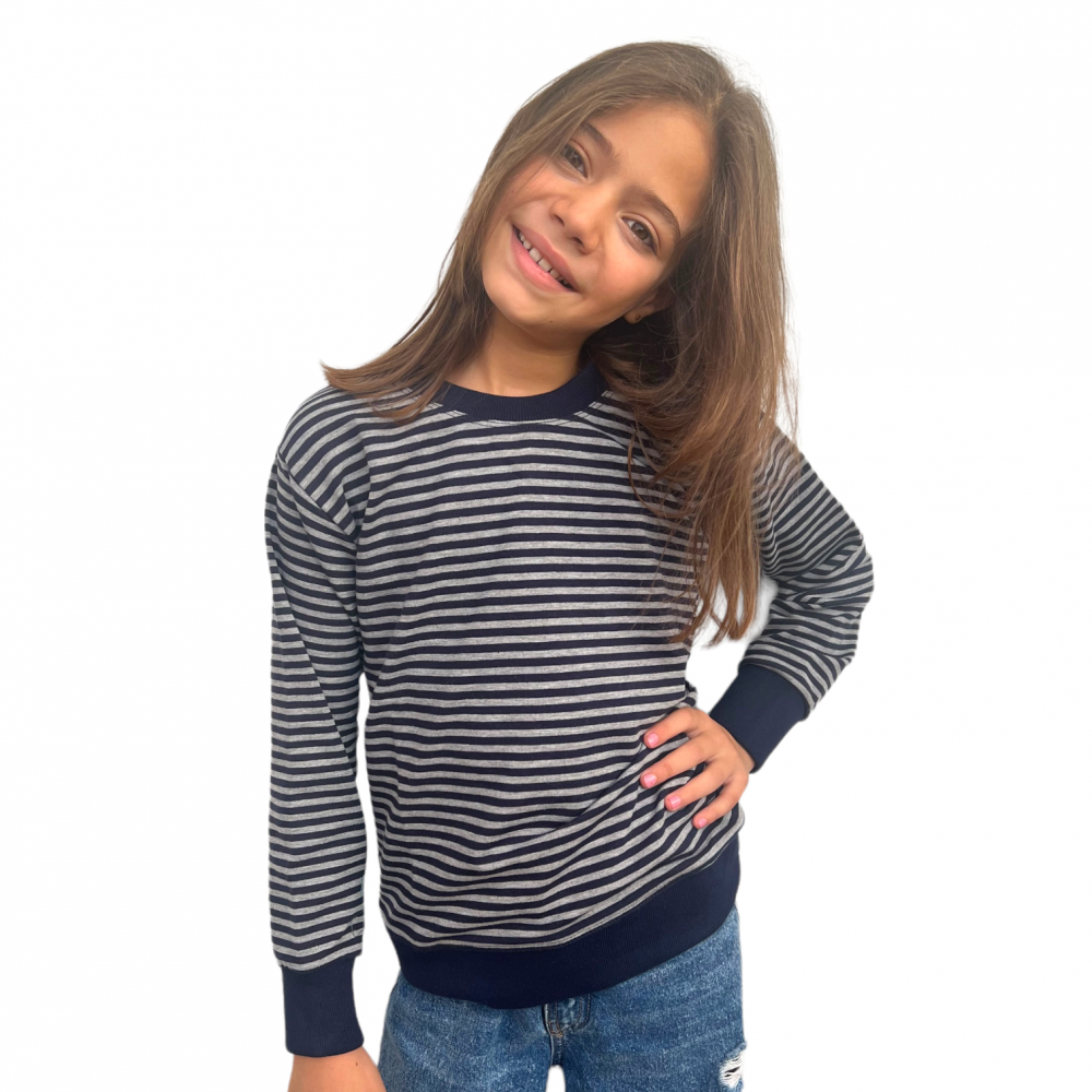 Sweatshirt Girl Small Straps Grey