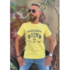 Men T-Shirt Mandelbaum's Gym - Yellow