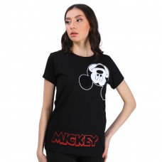 Woman T-Shirt Mickey - Black
