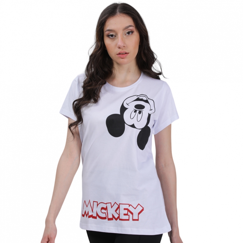 Woman T-Shirt Mickey - White