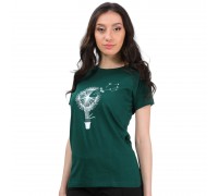 Woman T-Shirt Dandelion Green