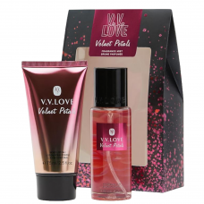 V.V Love Velvet Petals Red Eau De Toilette Gift Set For Her