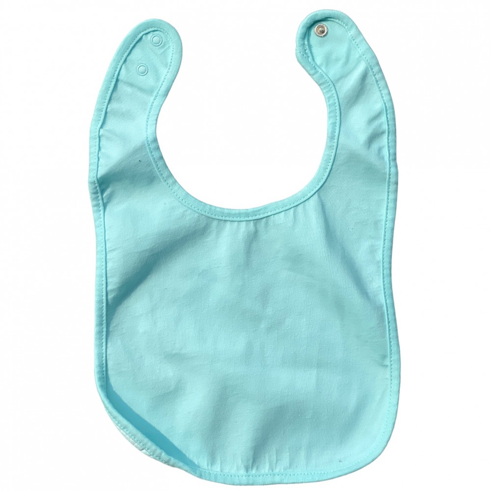 Bib for Baby- Bright Blue Simple 