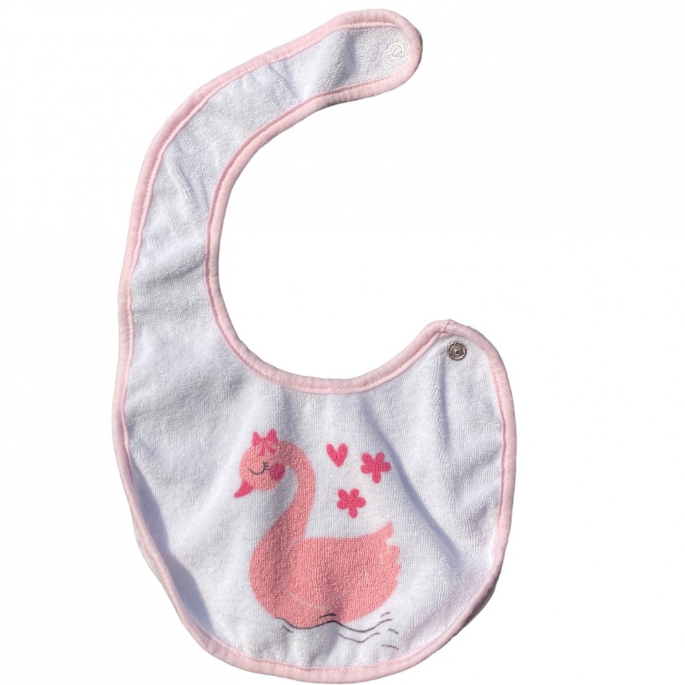 Bib for Baby- Canard pink