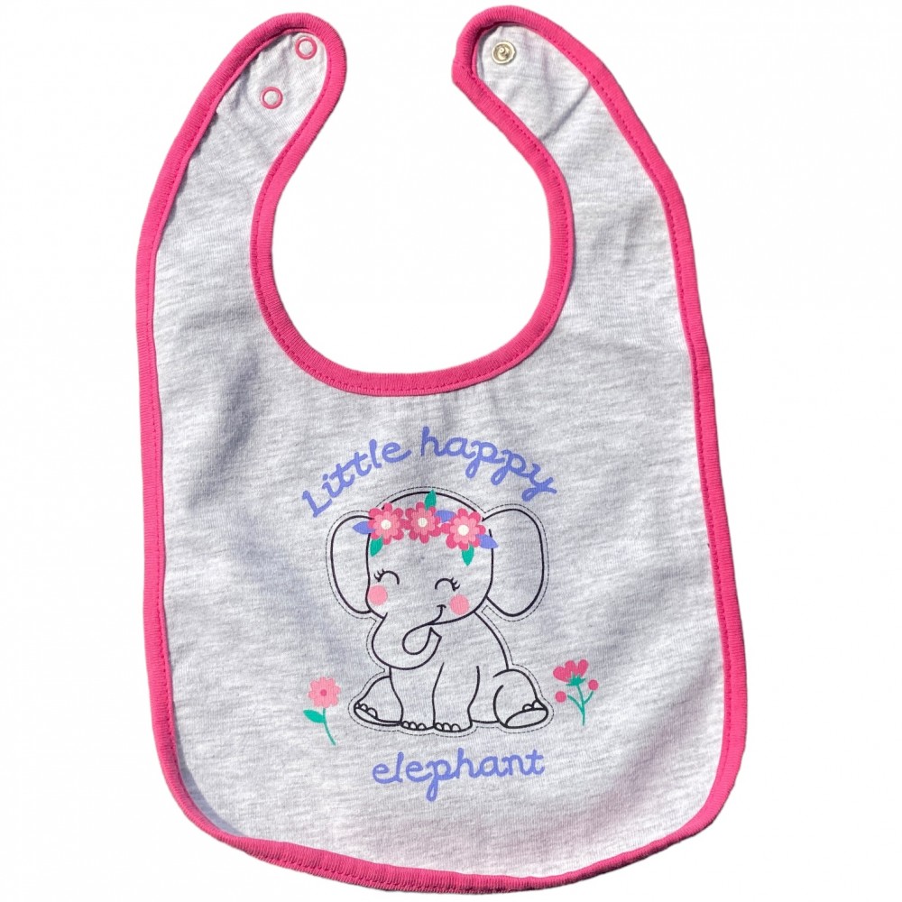 Bib for Baby- Elephant girl 