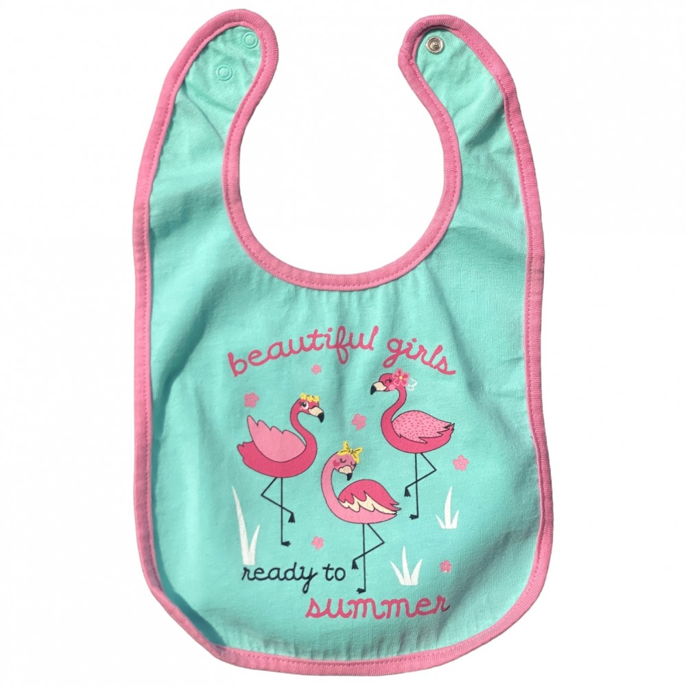 Bib for Baby- Flamingo girl 