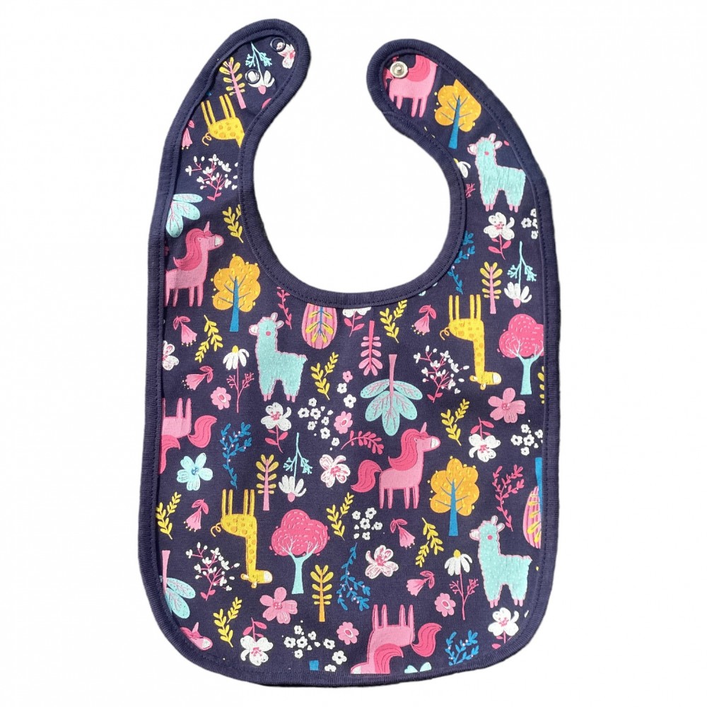 Bib for Baby- Lama and Horse