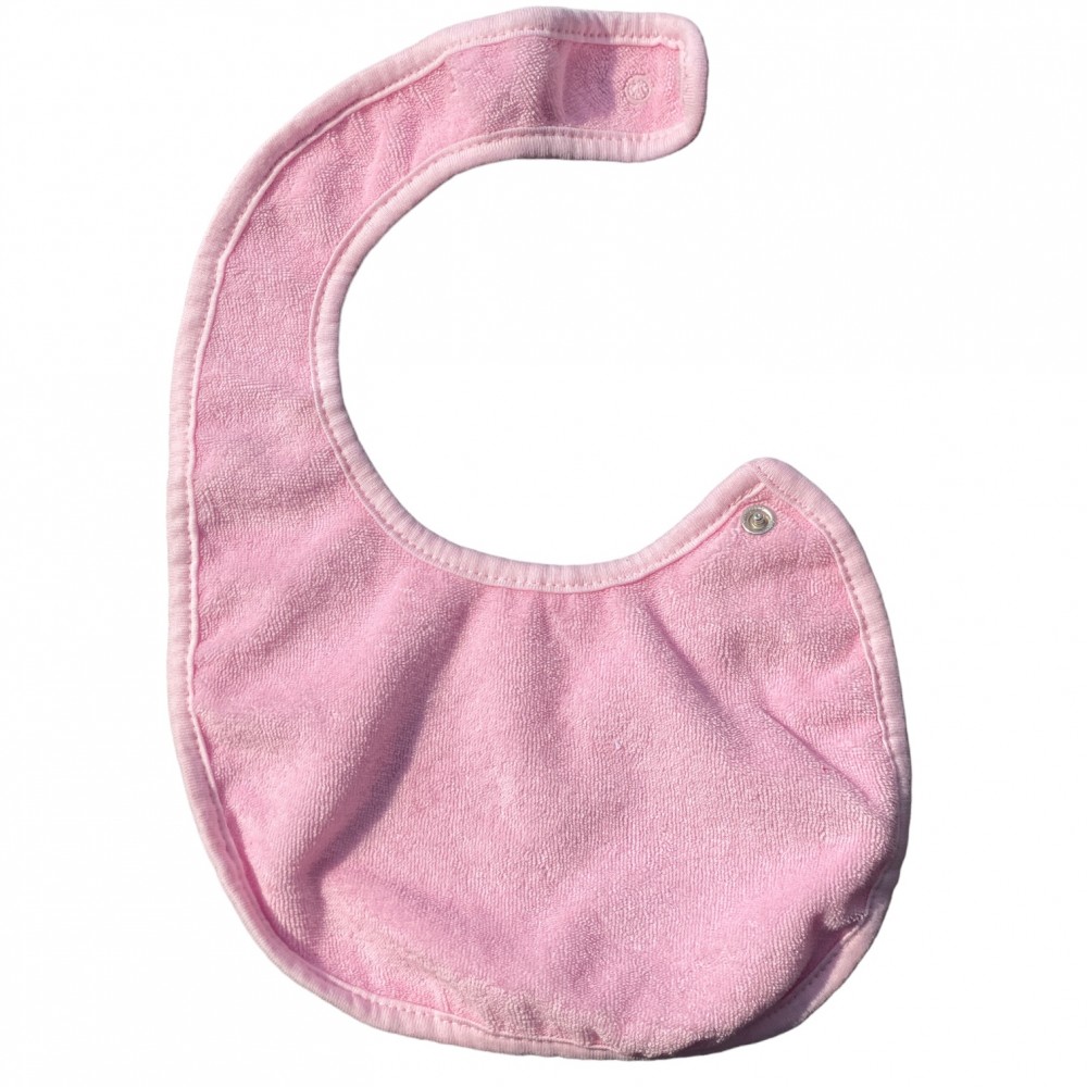 Bib for Baby- Pink towel simple